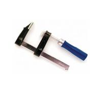 Toolland Serre-joint, serre joints, serre joint à vis pour menuisier, pince en F bricolage, ouverture max. 100 mm, 100 x 50 mm, 275 g, poignée ergonomique, acier/bois