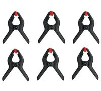 Toolland Serre-joints, nylon, 64 mm (2,5), 6 pièces, fermeture rapide, noir