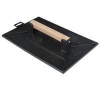 Taliaplast Taloche 34 x 23 cm, plastique, poignée en bois, noir