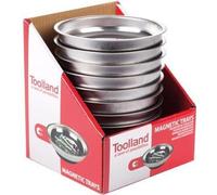 Toolland Thekendisplay mit 10 magnetischen Tabletts - Ø 11 cm