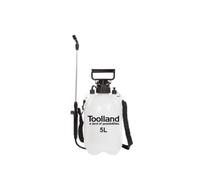Toolland Vaporisateur à Pression, Lance, buse réglable, indicateur de Niveau, Sangle, 5 L, système à Pompe, Blanc/Noir