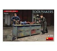 Toolmakersset 1/35 Miniart De Deux Ouvriers Fabricants D'outils Avec Atelier Com