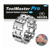 ToolMasterPro Acier inoxydable Multitool Bracelet Outil Argent Cadeau Hommes 29in1