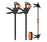 TOOLMAYS Jeu De 2 Serre-Joints à Une Main Avec Connecteur 305 Mm, Largeur De Serrage 304/723 Mm, Serre Joint Menuisier Plage D'éTirement Jusqu'à 950 Mm, Force De Serrage Maximale 80 Kg