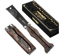 TOOLMAYS Scie Japonaise Pliable, 150mm Scie Pliante Avec Lame SK5, Double Tranchant De 13/15 TPI, scie à Traction Pliable Japonaise Pour Le Bricolage Et Le Bois