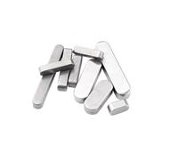 TOOLNOX Clé parallèle Clé plate en acier inoxydable 304, coins arrondis, bouton carré.(3x3x10mm 20pcs)