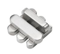 TOOLNOX Clé parallèle Goupille de centrage à galet en acier inoxydable 304/A2, de type A, rectangulaire à extrémité arrondie, parallèle, plate, for arbre de transmission.(14x9x40 2 Pcs)