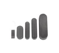 TOOLNOX Clé parallèle M3 M4 M5 Acier A3 A2 Clavette parallèle Arbre de transmission à extrémité arrondie Goupille de clavette plate(5x5x32mm 50PCS)