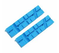 tooloflife 1 paire de mâchoires souples en polyuréthane avec rainures multi-angles, 140 mm, mâchoires magnétiques pour étau de travail du bois, réparation de clubs de golf et projets délicats