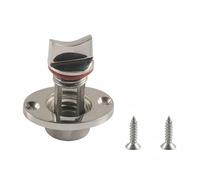 tooloflife Bouchon de cale marine avec vis, bouchon de vidange ovale Garboard, accessoires de quincaillerie en acier inoxydable pour poutres de bateau, puits de poissons