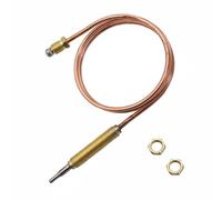 tooloflife Brûleur en métal thermocouple 600 mm avec filetage M8 et écrou, capteur d'élément chauffant universel pour chauffages à gaz, poêles, cheminées et appareils de cuisson d'extérieur