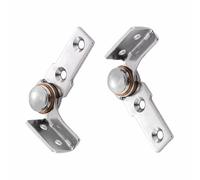 tooloflife Charnière à axe rotatif à amortissement réglable à 90 degrés (gauche + droite, 3 NM), charnière de torsion en acier inoxydable 304 pour armoires, vitrines, fenêtres