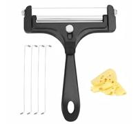 tooloflife Coupe-fromage réglable avec 4 fils de rechange et 4 fils de rechange, alliage d'aluminium