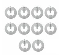tooloflife Lot de 10 étiquettes autocollantes NFC - Puce NTAG 213 - Programmables - 504 octets - Rondes - Pour tous les appareils compatibles NFC