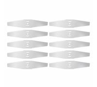 tooloflife Lot de 10 têtes de scie à gazon en métal de qualité supérieure en acier inoxydable et lames de rechange tranchantes pour terrasse, pelouse et jardin
