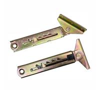 tooloflife Lot de 2 charnières à mécanisme d'angle réglable avec réglage multi-vitesses pour bureau, lits de massage, podiums, canapés, réglages du dossier (5 vitesses avec triangle à 1 extrémité)