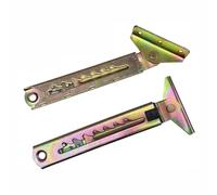 tooloflife Lot de 2 charnières à mécanisme d'angle réglable avec réglage multi-vitesses pour bureau, lits de massage, podiums, canapés, réglages du dossier (7 vitesses avec triangle à 1 extrémité)