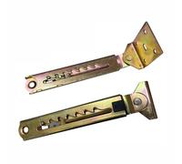 tooloflife Lot de 2 charnières à mécanisme d'angle réglable avec réglage multi-vitesses pour bureau, lits de massage, podiums, canapés, réglages du dossier (7 vitesses avec carré à 1 extrémité)