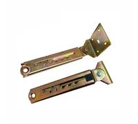 tooloflife Lot de 2 charnières à mécanisme d'angle réglable avec réglage multi-vitesses pour bureau, lits de massage, podiums, canapés, réglages du dossier (5 vitesses avec carré à 1 extrémité)