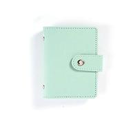 tooloflife Porte-cartes de crédit en cuir synthétique pour femme, 6 couleurs, 6 sections, 1 poche, 65 g, style classique, Vert, Lot de 2