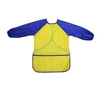 tooloflife Tablier de peinture enfant S/M/L imperméable pour enfants - 4 couleurs - Tablier de bricolage pour enfants avec manches et 3 poches pour l'école - Peinture d'art - Cuisine