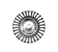 tooloflife Tête de désherbage en fil d'acier de 20,3 cm, plateau de désherbage en acier, tête de brosse de débroussailleuse, tête de brosse métallique pour jardin, pelouse, zone envahie par la