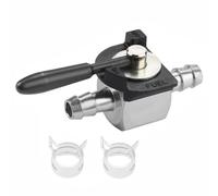 tooloflife Vanne d'arrêt de carburant robuste de 6,35 mm, robinet à essence en acier en ligne remplace Oregon 07-403 Scag 48568, coupe droite pour tondeuse et petit moteur