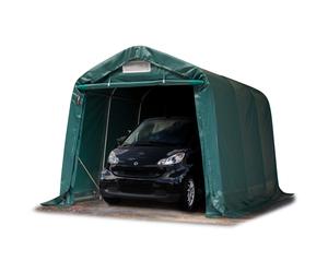 TOOLPORT 2,4x3,6 m, Tente garage, Bâche PVC, vert foncé, sans statique - (67835)