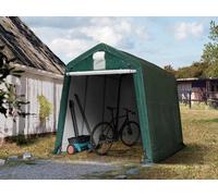 TOOLPORT 2,4 x 3,6 m Garage, abri de Stockage, PE 450 N, Tente Garage Vert foncé