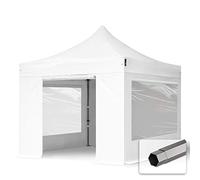 TOOLPORT 3x3 m Tonnelle Tente Pliante Barnum Acier, PES 750, Blanc