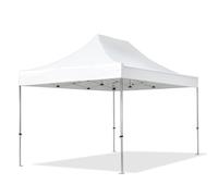 TOOLPORT 3x4,5 m Tonnelle pliante Alu, PVC 850, blanc - (578682)