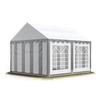 TOOLPORT PRO 3x4 m tente de réception, PVC 700, H. 2 m, gris-blanc - (6155)