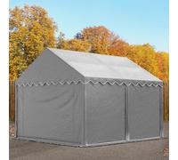 TOOLPORT 3x4 m Tente de stockage, Bâche PVC, gris - (2330)