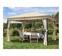 TOOLPORT 3x4 m, Tonnelle de jardin, Sunset Classic, champagne