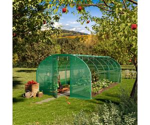 TOOLPORT 3x6m Serre tunnel, Bâche PE, vert - (8990)