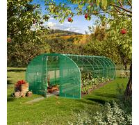 TOOLPORT 3x8m Serre tunnel, Bâche PE, vert - (8991)