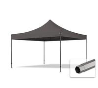 TOOLPORT 4x4 m Tonnelle Tente Pliante Barnum Acier, PES 750, Gris foncé