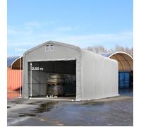TOOLPORT Hangar PVC 5x8m PVC 850 gris imperméable - 38189