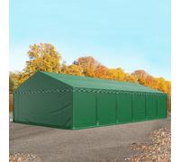 TOOLPORT 6x12 m tente de stockage, PVC 750, H. 2 m, vert foncé - (7287)