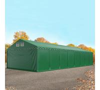 TOOLPORT 6x16 m tente de stockage, PVC 800, H. 2,6 m, vert foncé, sans statique - (37710)