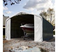 TOOLPORT 6x36 m, Tente garage de stockage, PRIMEtex 2300, porte 4,1x4,0 m, gris, sans statique - (99505)