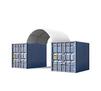 TOOLPORT Contop 4x3 m Abri sur container, Bâche PRIMEtex, blanc, avec statique - (2895)