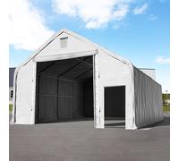 TOOLPORT Everest 10x20 m hangar, PRIMEtex 2300, gris, avec statique (type de sol : terre) - (48691)