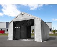 TOOLPORT Everest 6x12 m hangar, PRIMEtex 2300, gris, avec statique (type de sol : béton) - (48848)