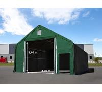 TOOLPORT Everest 8x12 m hangar, PRIMEtex 2300, vert foncé, avec statique (type de sol : béton) - (48853)