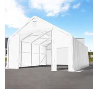 TOOLPORT Everest 8x20 m hangar, PRIMEtex 2300, blanc, avec statique (type de sol : terre) - (48685)