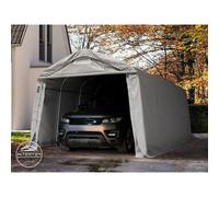 TOOLPORT garage abri 3,3x6 m PVC env. 550 g/m², H. 2,1m, gris, statique : terre