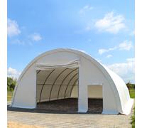 TOOLPORT Highlander 9,15x10 m tunnel agricole (châssis 2m), H. 4,5 m, PRIMEtex 2300, blanc - (12122)