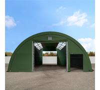 TOOLPORT Highlander 9,15x20 m tunnel agricole avec fenêtres dans le toit (châssis 2m), H. 4,5 m, PRIMEtex 2300, vert foncé - (49662)