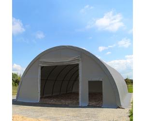 TOOLPORT Highlander 9,15x20 m tunnel agricole (châssis 1m), H. 4,5 m, PRIMEtex 2300, gris - (379014)